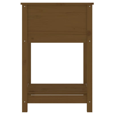 Hunajanruskea kukkalaatikko hyllyllä Kut 54x54x81cm (mänty)