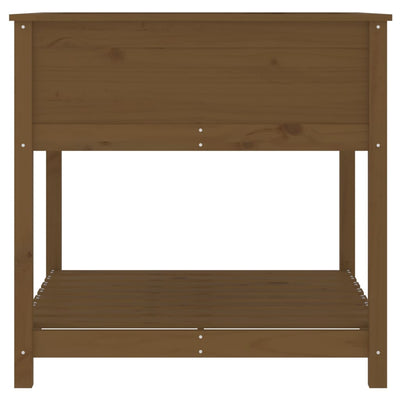 Hunajanruskea kukkalaatikko hyllyllä Kut 82,5x82,5x81cm (mänty)