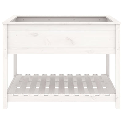 Valkoinen kukkalaatikko hyllyllä Kut 111,5x111,5x81cm (mänty)