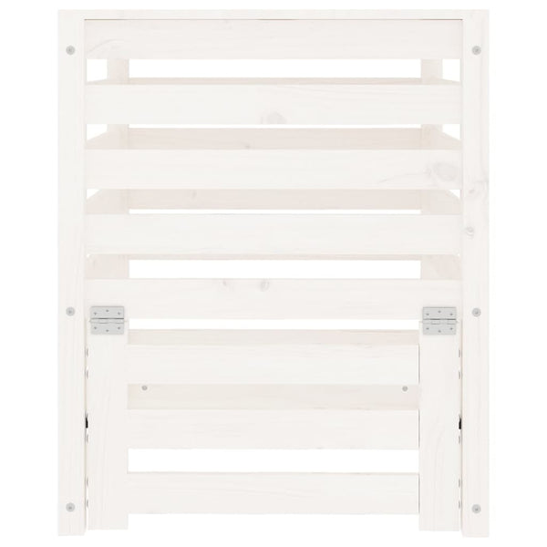 Valkoinen komposti Rarita 63,5x63,5x77,5cm (mänty)