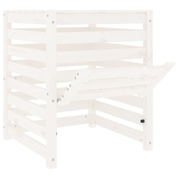 Valkoinen komposti Rarita 63,5x63,5x77,5cm (mänty)