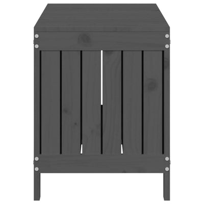 Säilytyslaatikko harmaa 108x42,5x54 cm täysi mänty