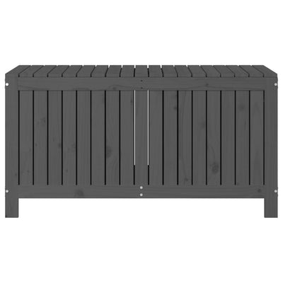 Säilytyslaatikko harmaa 121x55x64 cm täysi mänty