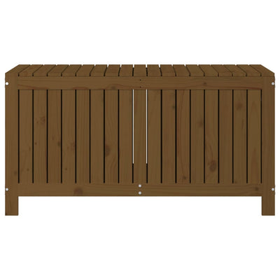 Säilytyslaatikko hunajanruskea 121x55x64 cm täysi mänty
