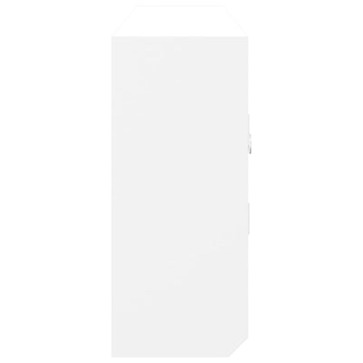 Avainkaappi valkoinen 40x8,5x20 cm tekninen puu ja teräs