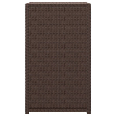 Ruskea c-muotoinen pöytä Relinschi 40x35x60cm (polyrottinki)