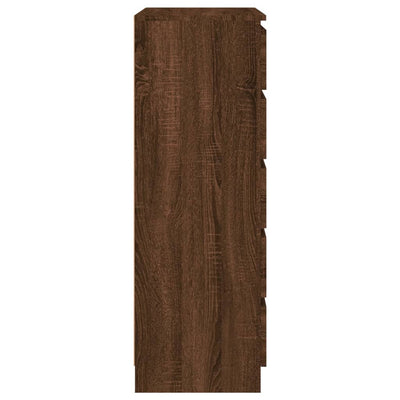 Laatikosto ruskea tammi 60x36x103 cm tekninen puu