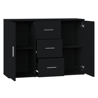 Senkki musta 91x29,5x65 cm tekninen puu