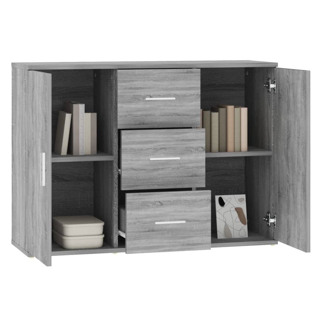 Harmaa senkki Ra 91x29,5x65cm (puinen)