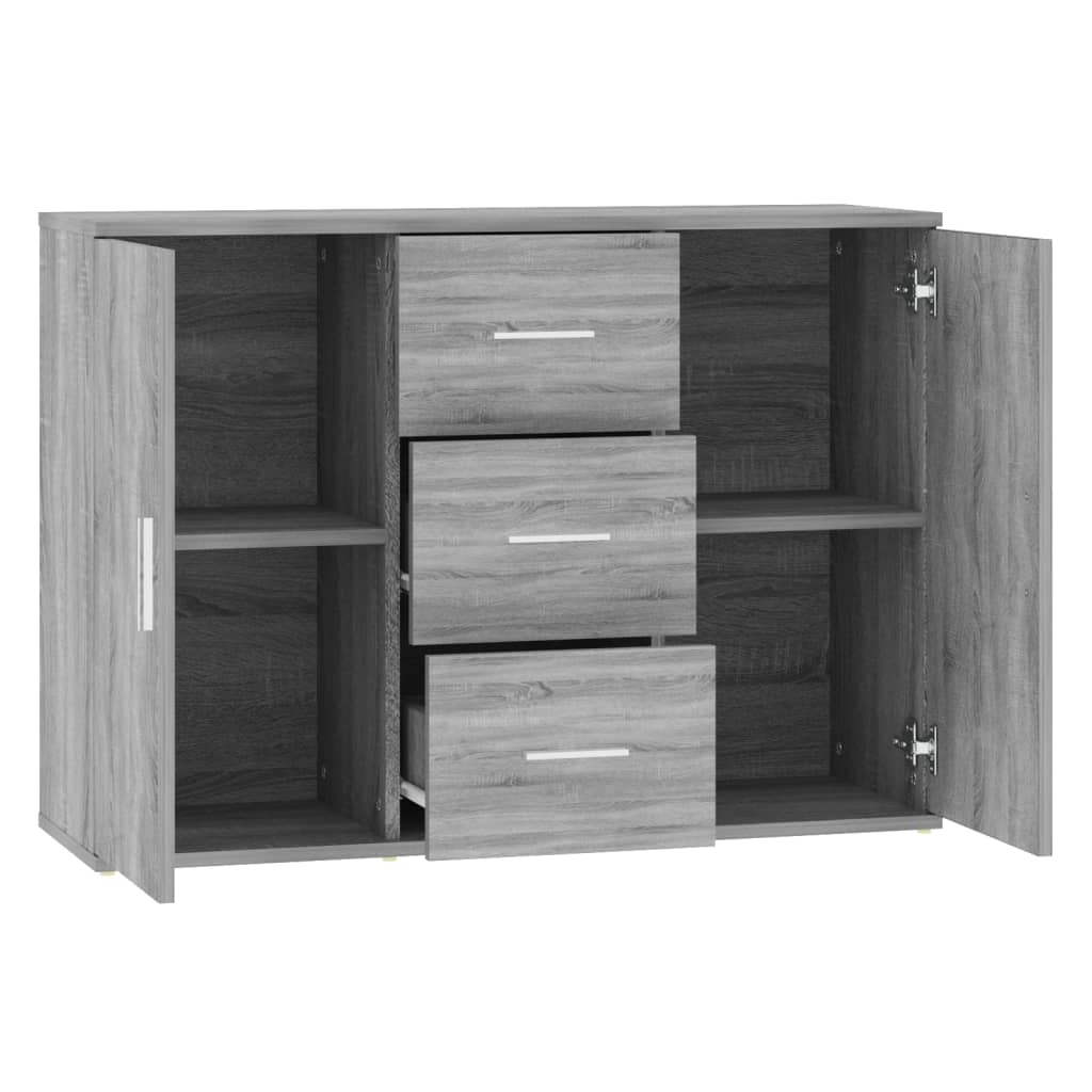 Harmaa senkki Ra 91x29,5x65cm (puinen)