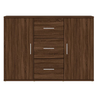 Senkki ruskea tammi 91x29,5x65 cm tekninen puu
