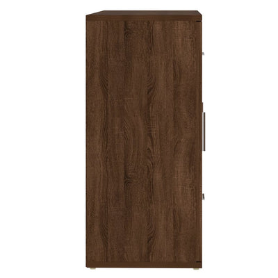 Senkki ruskea tammi 91x29,5x65 cm tekninen puu