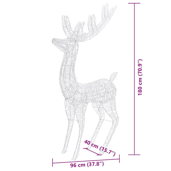 XXL Jouluporot akryyli 250 LED-valoa 3 kpl 180 cm sininen