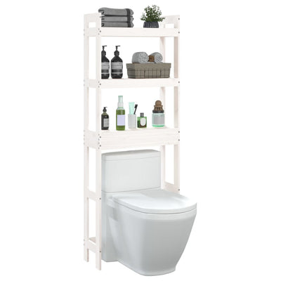 WC-teline valkoinen 63x26x171 cm täysi mänty