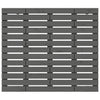 Sängynpääty seinälle harmaa 106x3x91,5 cm täysi mänty