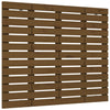 Sängynpääty seinälle hunajanruskea 106x3x91,5 cm täysi mänty