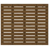 Sängynpääty seinälle hunajanruskea 106x3x91,5 cm täysi mänty