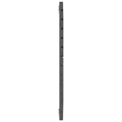 Sängynpääty seinälle harmaa 96x3x91,5 cm täysi mänty