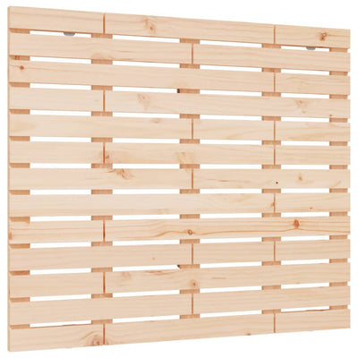 Sängynpääty seinälle 126x3x91,5 cm täysi mänty