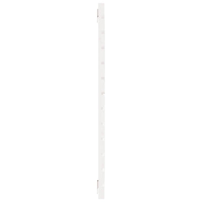 Sängynpääty seinälle valkoinen 126x3x91,5 cm täysi mänty