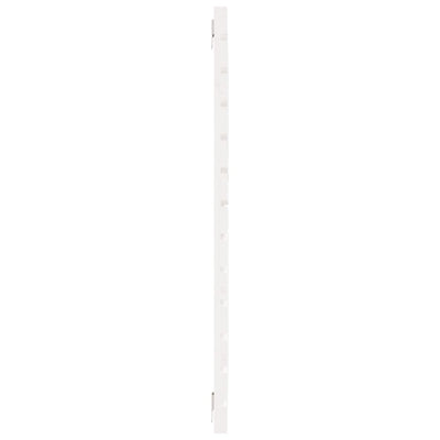 Sängynpääty seinälle valkoinen 146x3x91,5 cm täysi mänty