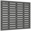 Sängynpääty seinälle harmaa 146x3x91,5 cm täysi mänty