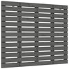 Sängynpääty seinälle harmaa 81x3x91,5 cm täysi mänty