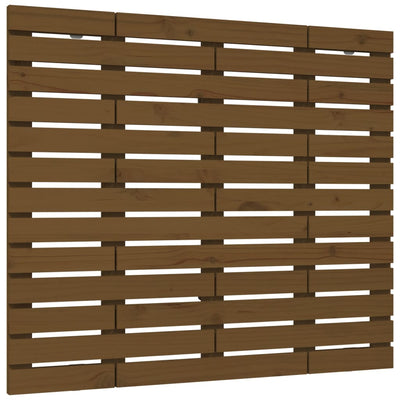Sängynpääty seinälle hunajanruskea 81x3x91,5 cm täysi mänty