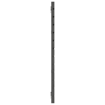 Sängynpääty seinälle harmaa 166x3x91,5 cm täysi mänty