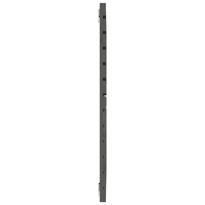 Sängynpääty seinälle harmaa 141x3x91,5 cm täysi mänty