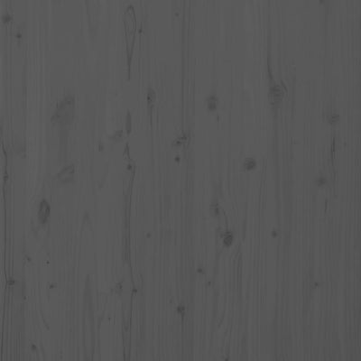 Sängynpääty seinälle harmaa 141x3x91,5 cm täysi mänty