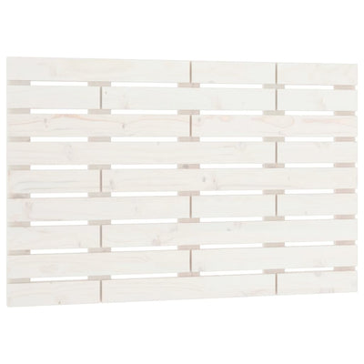 Sängynpääty seinälle valkoinen 106x3x63 cm täysi mänty