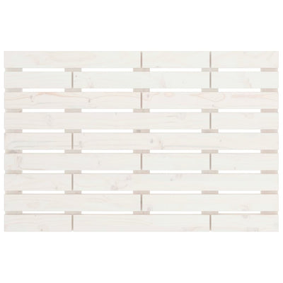 Sängynpääty seinälle valkoinen 106x3x63 cm täysi mänty