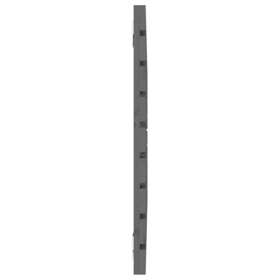 Sängynpääty seinälle harmaa 106x3x63 cm täysi mänty