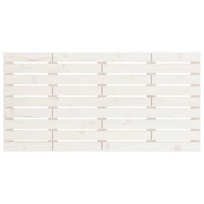 Valkoinen sängynpääty seinälle Ghadir 126x3x63cm (mänty)