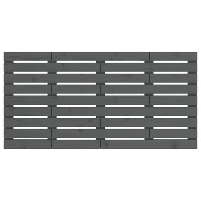 Harmaa sängynpääty seinälle Ghadir 126x3x63cm (mänty)