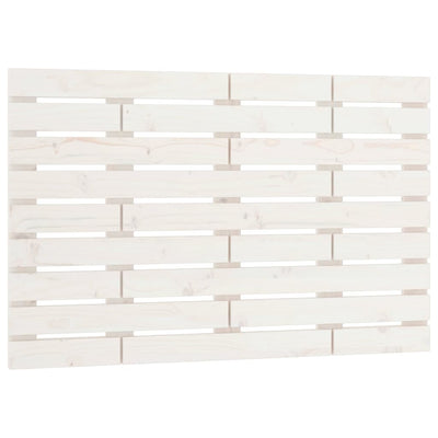 Sängynpääty seinälle valkoinen 81x3x63 cm täysi mänty