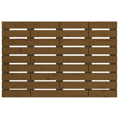 Hunajanruskea sängynpääty seinälle Ghadir 81x3x63cm (mänty)