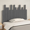Sängynpääty seinälle harmaa 108x3x80 cm täysi mänty