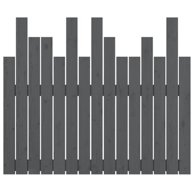 Harmaa sängynpääty seinälle Caldari 95,5x3x80cm (mänty)