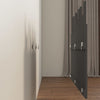 Sängynpääty seinälle harmaa 127,5x3x80 cm täysi mänty
