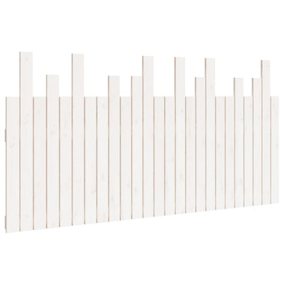 Valkoinen sängynpääty seinälle Caldari 159,5x3x80cm (mänty)