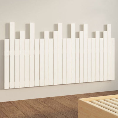 Valkoinen sängynpääty seinälle Caldari 159,5x3x80cm (mänty)