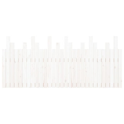 Valkoinen sängynpääty seinälle Caldari 185x3x80cm (mänty)