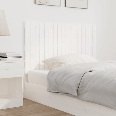 Valkoinen sängynpääty seinälle Virvora 108x3x60cm (mänty)
