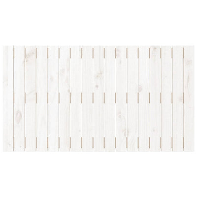 Sängynpääty seinälle valkoinen 108x3x60 cm täysi mänty