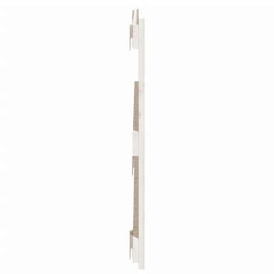 Sängynpääty seinälle valkoinen 108x3x60 cm täysi mänty