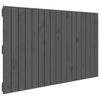 Sängynpääty seinälle harmaa 108x3x60 cm täysi mänty