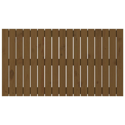 Hunajanruskea sängynpääty seinälle Virvora 108x3x60cm (mänty)