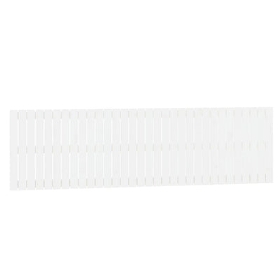 Valkoinen sängynpääty seinälle Virvora 204x3x60cm (mänty)